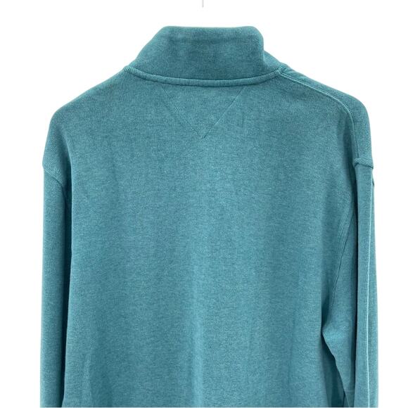 NWT Tommy Hilfiger Men’s Quarter Zip 100% Cotton Casual Mockneck Sweatshirt XL - Picture 5 of 10